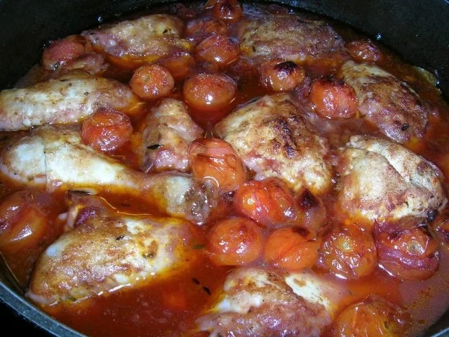 Coq au Vin - die etwas andere - italienisch angehauchte - Variante - Rezept - Bild Nr. 2