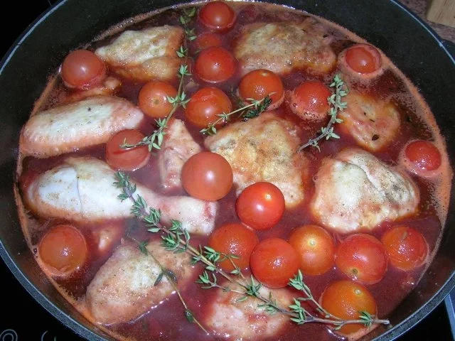 Coq au Vin - die etwas andere - italienisch angehauchte - Variante - Rezept - Bild Nr. 4