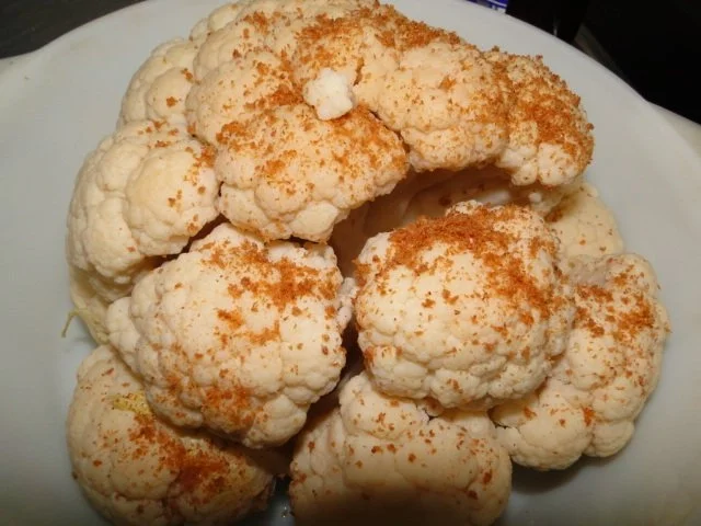 Gratinierter Blumenkohl mit Schinken, Blattspinat  und Käsesauce für Bianca/Puigera - Rezept - Bild Nr. 3