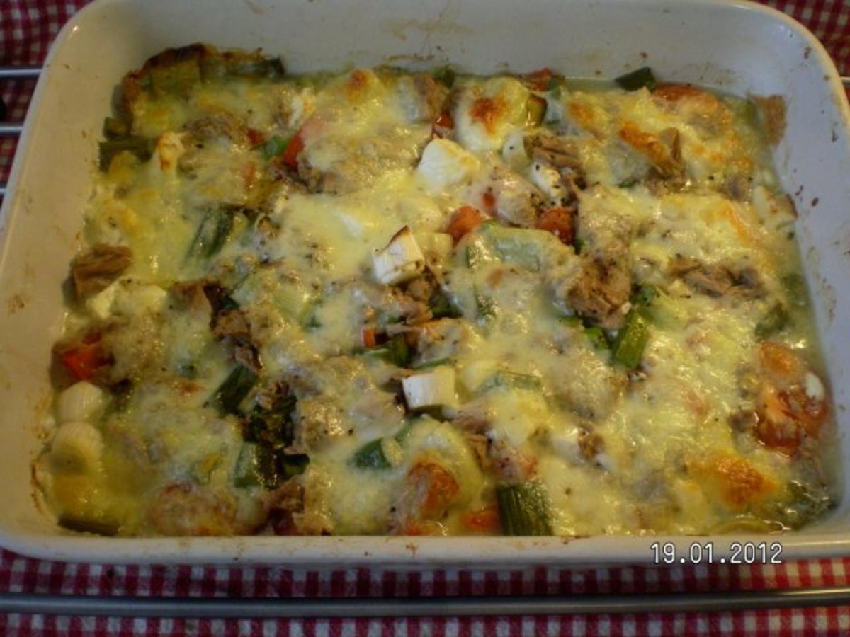 Thunfisch Auflauf - einfach - 87 kcal/100g