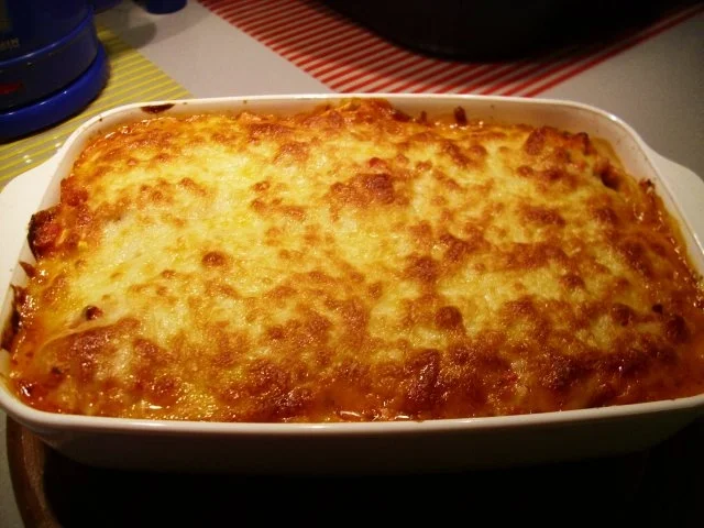 Spinat-Tortelloni  in Tomaten-Frischkäsesauce  Überbacken - Rezept