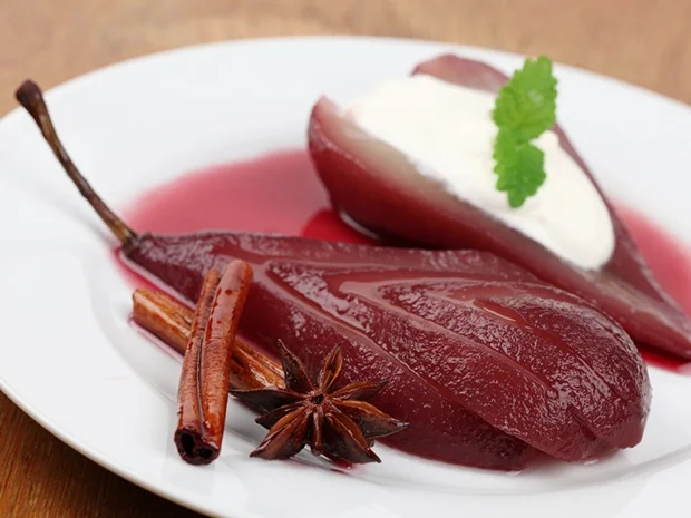 Rezept: Rotweinbirnen Bild Nr. 2 Rotweinbirnen - Rezept - Bild Nr. 2