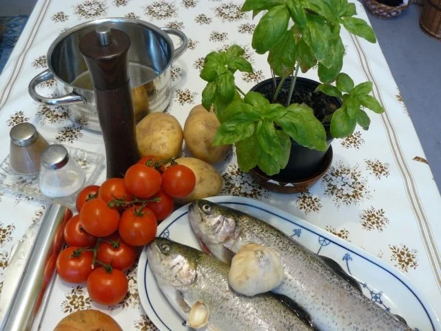 Rezept: Forelle mit Kräutern gefüllt in Folie gegart Bild Nr. 3 Forelle mit Kräutern gefüllt in Folie gegart - Rezept - Bild Nr. 3