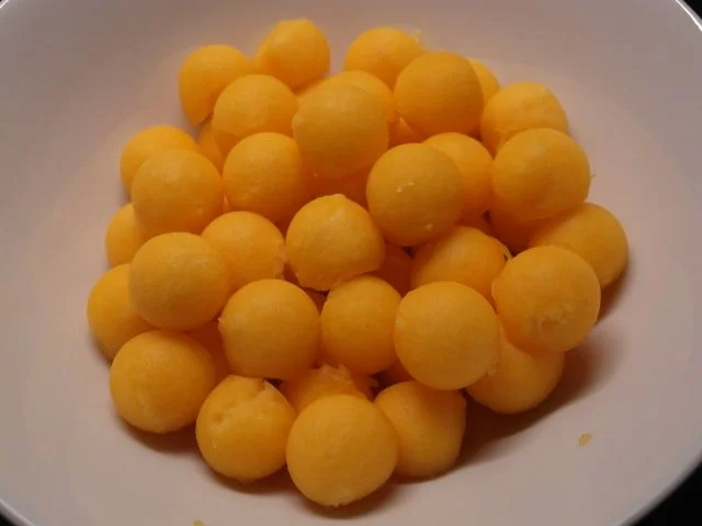 Panierte Kürbiskugeln mit Kürbissoße - Rezept - Bild Nr. 3