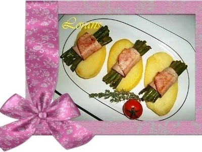 Rezept: Buschbohnen im Schinkenmantel Buschbohnen im Schinkenmantel - Rezept