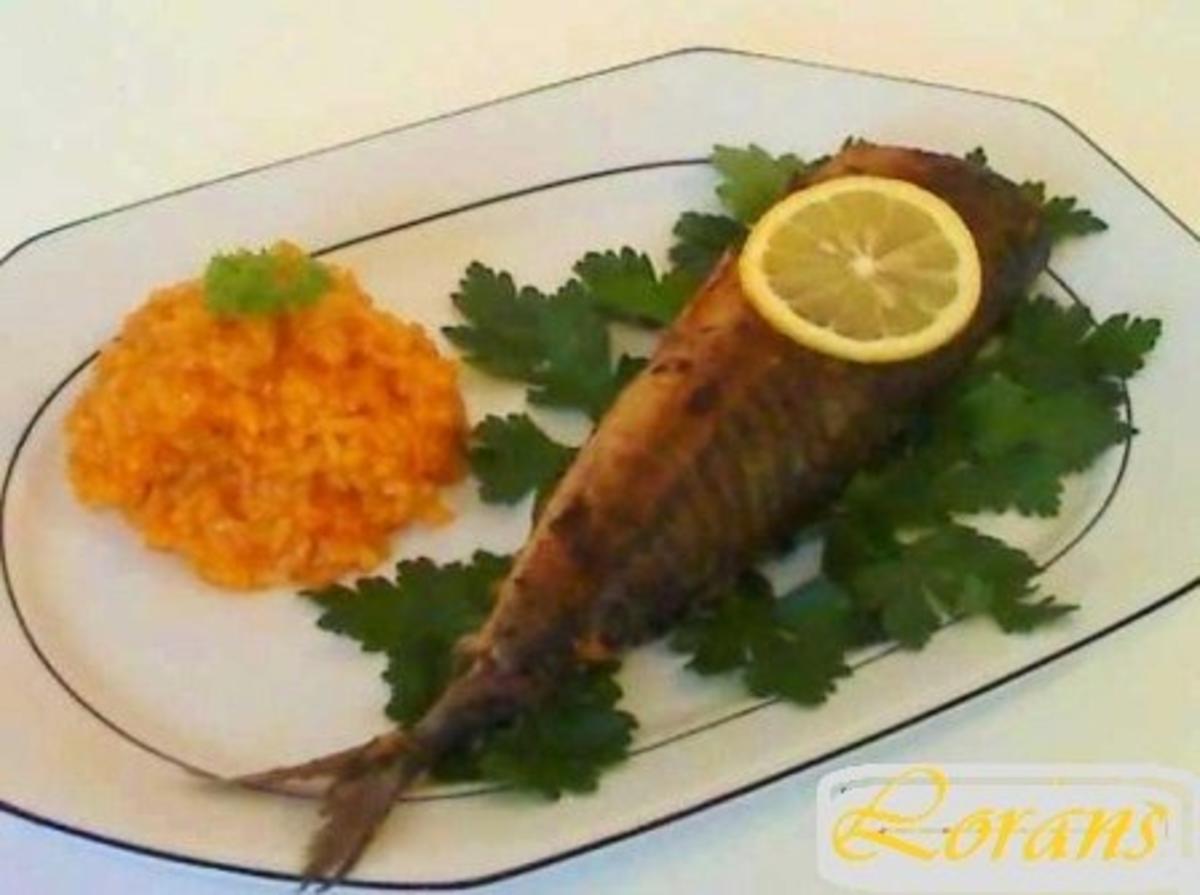 Bilder für Ruzz ahmar mit gebratenem Fisch - Rezept