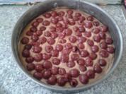 Kirschkuchen mit Haselnuss-Baiser - Rezept