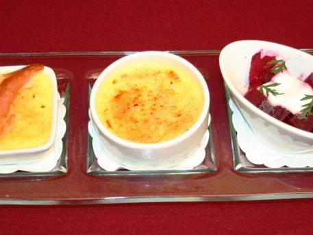 Rezept: Zweierlei Crème brûlée Zweierlei Crème brûlée - Rezept