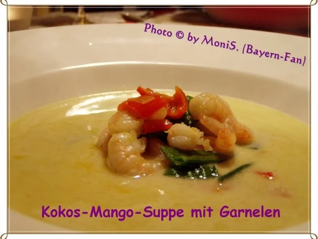 Kokos-Mango-Suppe mit Garnelen - Rezept - Bild Nr. 2