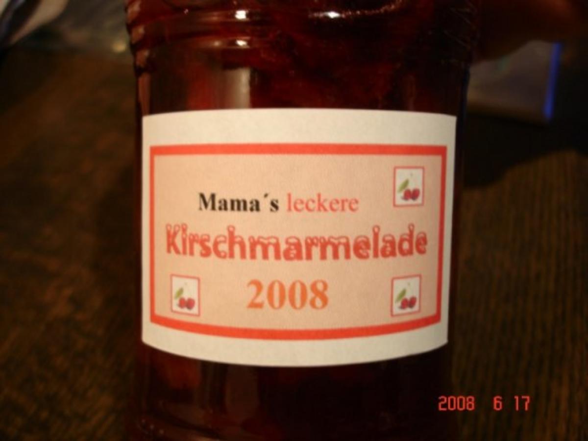 Kirschmarmelade Schmeckt nicht nur zum Frühstück ! - Rezept mit Bild ...