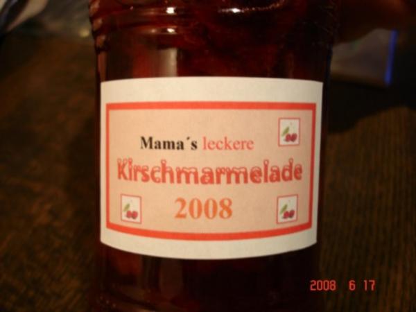 Kirschmarmelade - einfach - von MausVoh