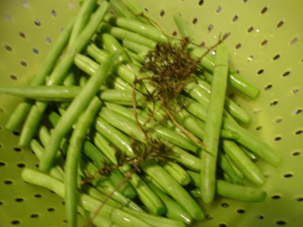 Lachsfilet mit Dillsauce, grünen Bohnen und Kartoffeln - Rezept - Bild Nr. 6