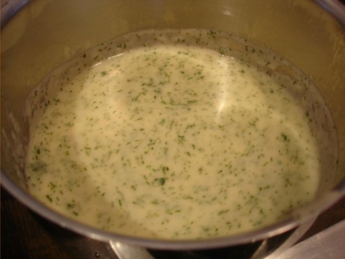 Lachsfilet mit Dillsauce, grünen Bohnen und Kartoffeln - Rezept - Bild Nr. 10