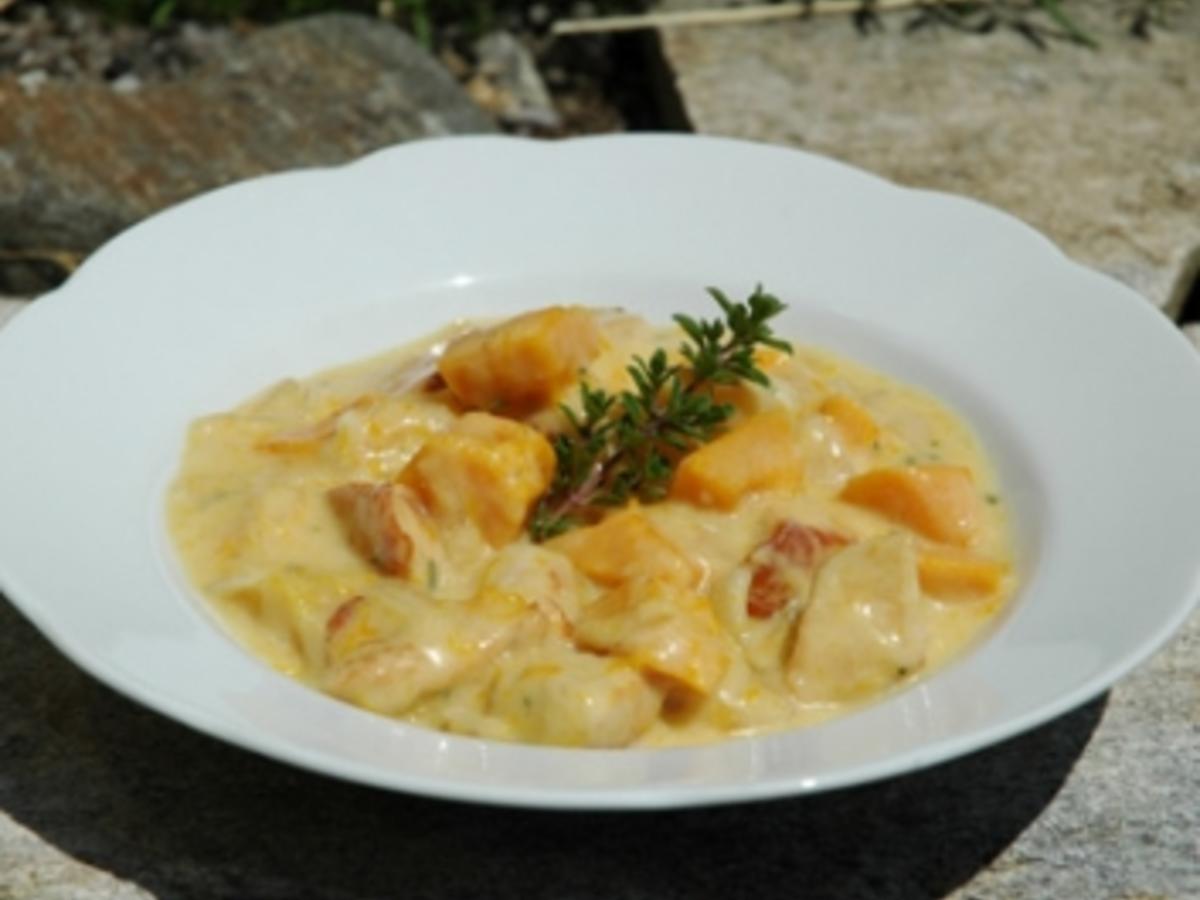 Kürbis-Puten-Ragout - Rezept mit Bild - kochbar.de