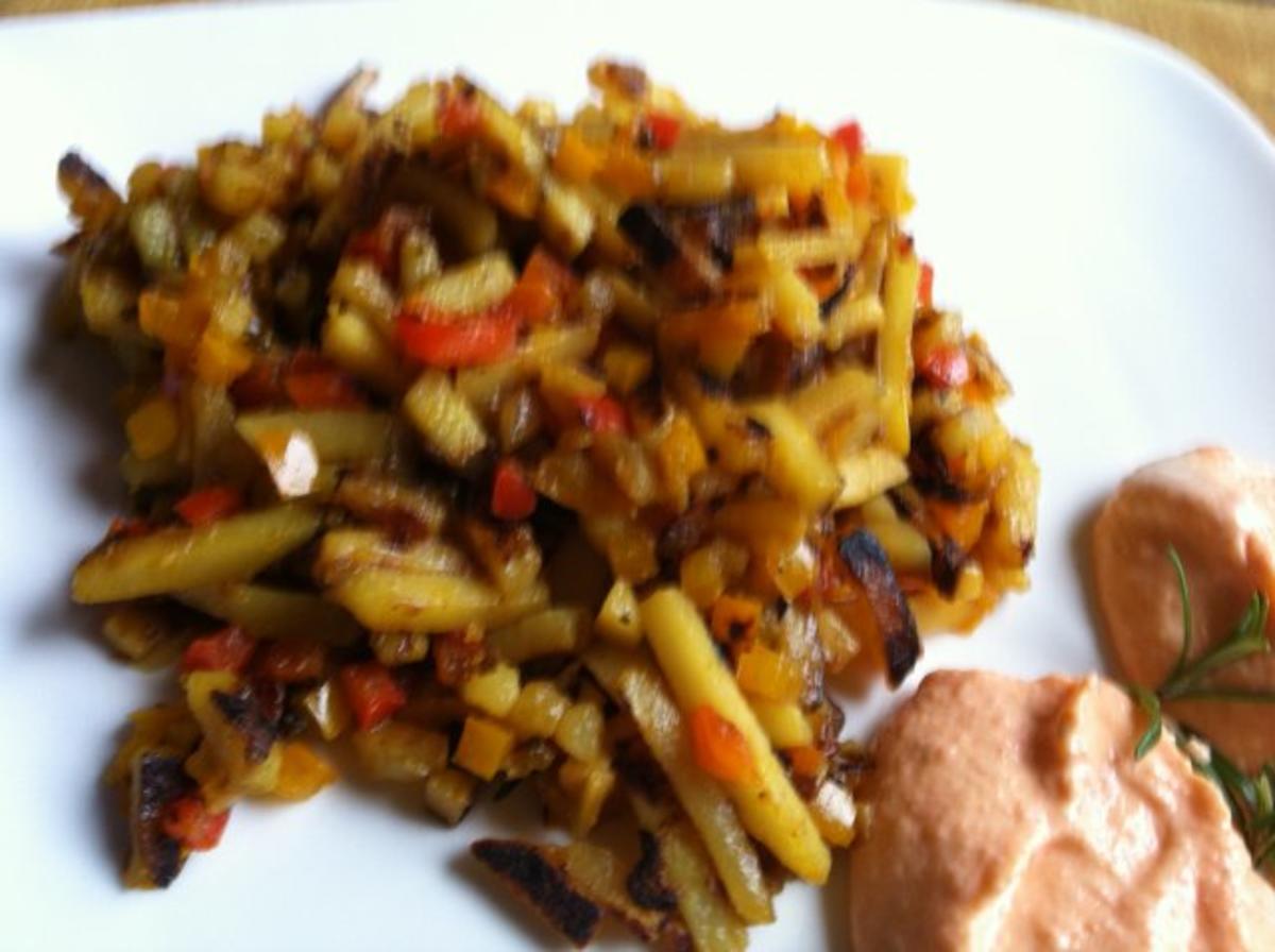 .. Scharfe "Bratkartoffeln" mit Paprika.. - Rezept - Bild Nr. 4