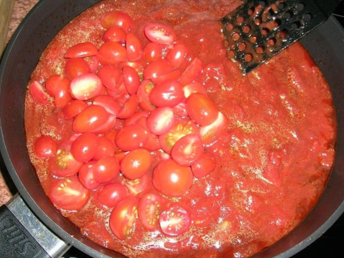 Pute "caprese" mit Tomaten, Mozzarella und Basilikum/schnell, einfach,lecker - Rezept - Bild Nr. 7