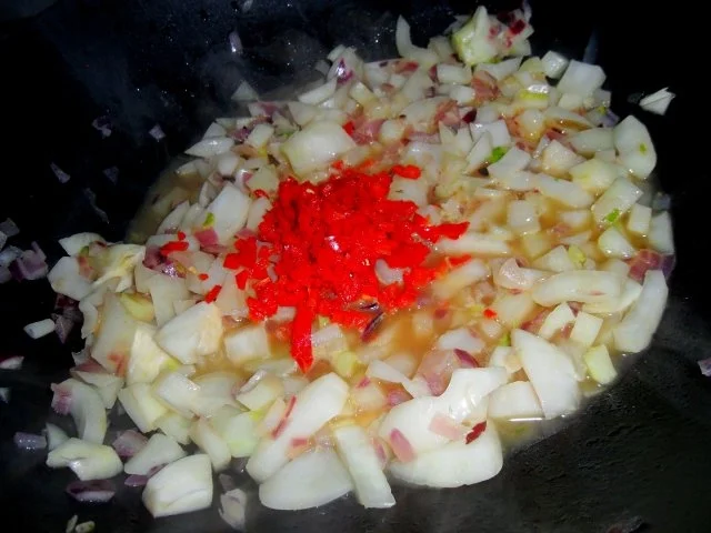 Farfalle in fruchtig/feuriger Orangen-Gemüsesauce - Rezept - Bild Nr. 4