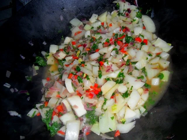 Farfalle in fruchtig/feuriger Orangen-Gemüsesauce - Rezept - Bild Nr. 5
