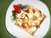 Lachspizza - Rezept