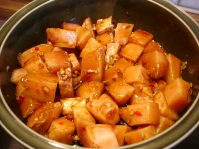 Ausgebackene Hähnchennuggets mit Gemüsenudeln - Rezept - Bild Nr. 7