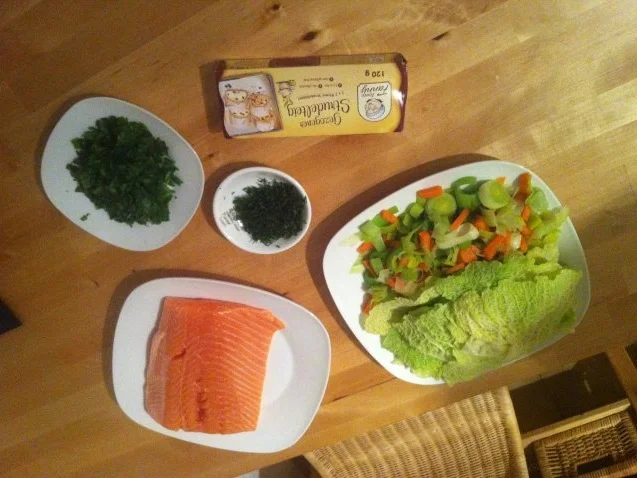 Lachs-Strudel mit Rahmwirsing - Rezept - Bild Nr. 7