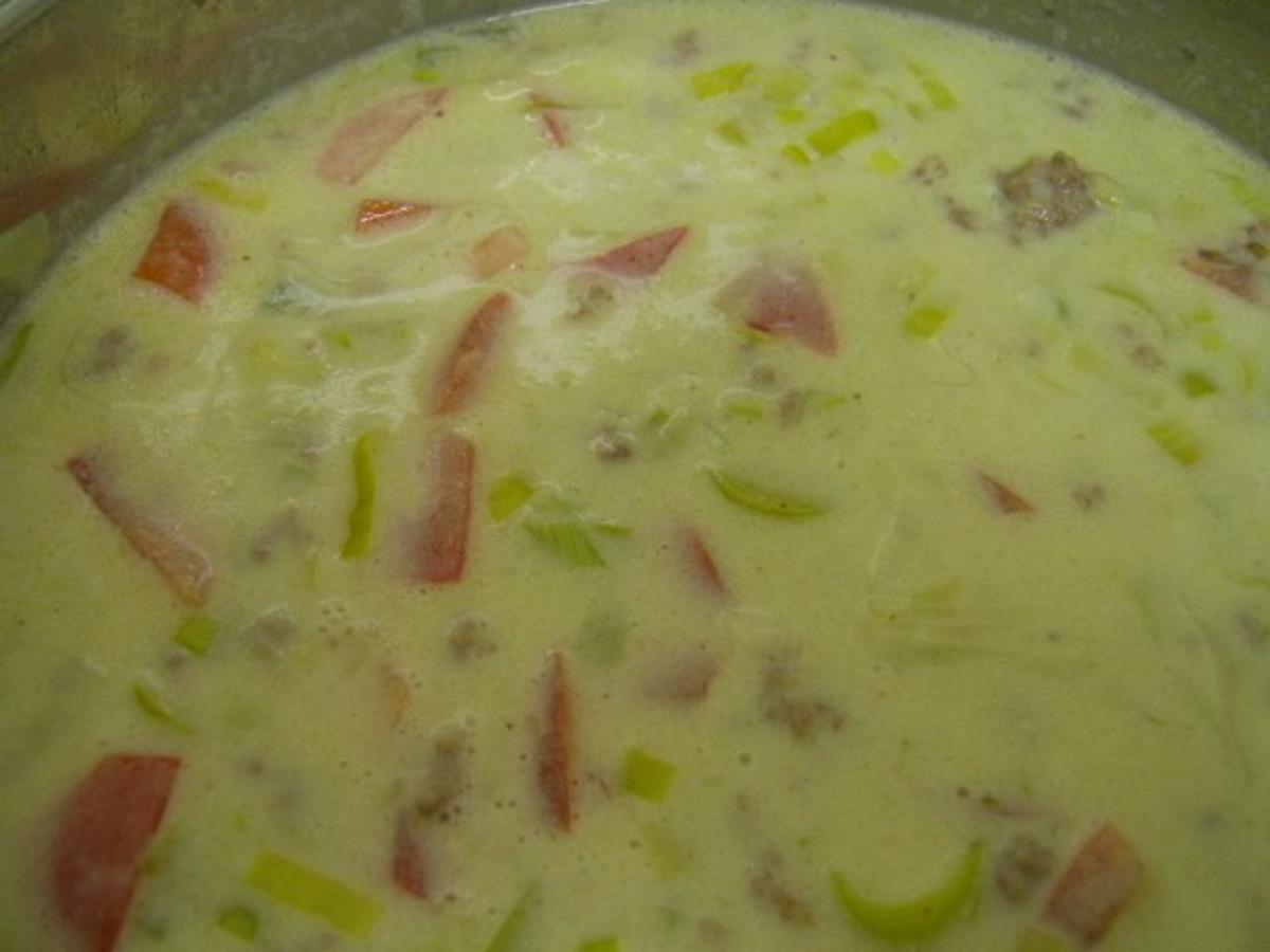 Lauchsuppe mit Hackfleisch - Rezept mit Bild - kochbar.de