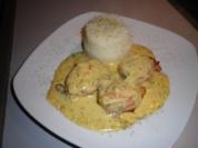 Putenmedallions mit Kräutersahne - Rezept