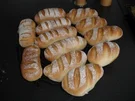 Baguette-Brötchen - Rezept