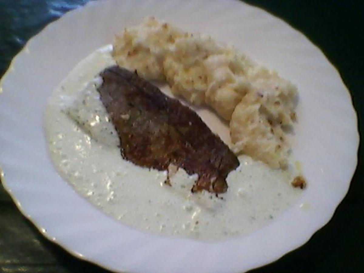 Dorschfilet gebraten mit Basilikum Creme - Rezept - kochbar.de