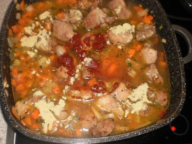 Ofensuppe mit Feta und Schweinefleisch - Rezept - Bild Nr. 11