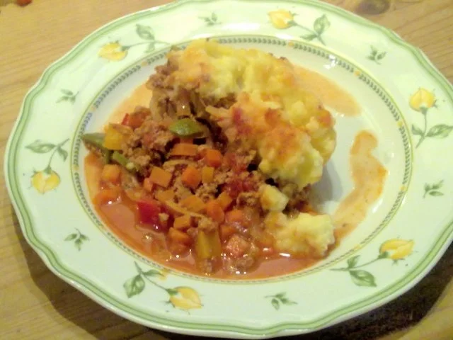 Paprika-Ragout mit Püree-Haube - Rezept - Bild Nr. 4