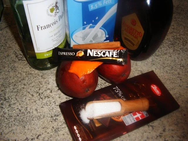 Weißwein-Amaretto-Birnen - Rezept - Bild Nr. 3