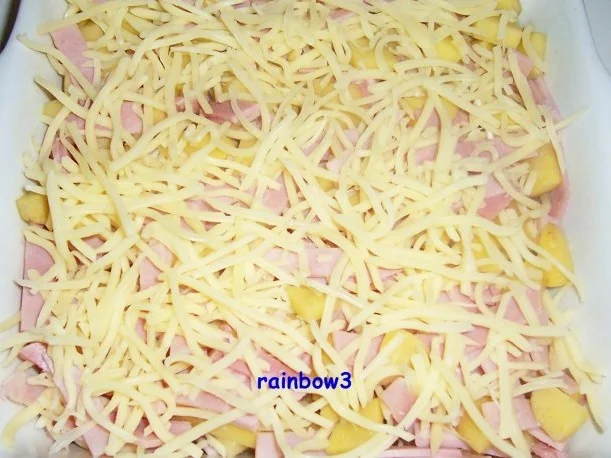 Rezept: Auflauf: Kartoffeln mit Kochschinken Bild Nr. 4 Auflauf: Kartoffeln mit Kochschinken - Rezept - Bild Nr. 4