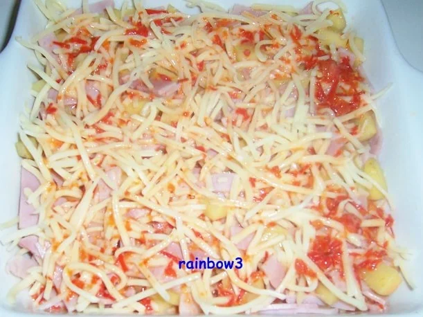 Rezept: Auflauf: Kartoffeln mit Kochschinken Bild Nr. 5 Auflauf: Kartoffeln mit Kochschinken - Rezept - Bild Nr. 5