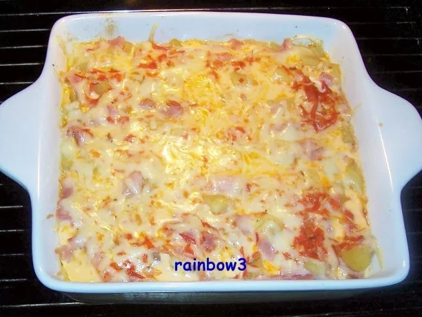 Rezept: Auflauf: Kartoffeln mit Kochschinken Bild Nr. 6 Auflauf: Kartoffeln mit Kochschinken - Rezept - Bild Nr. 6