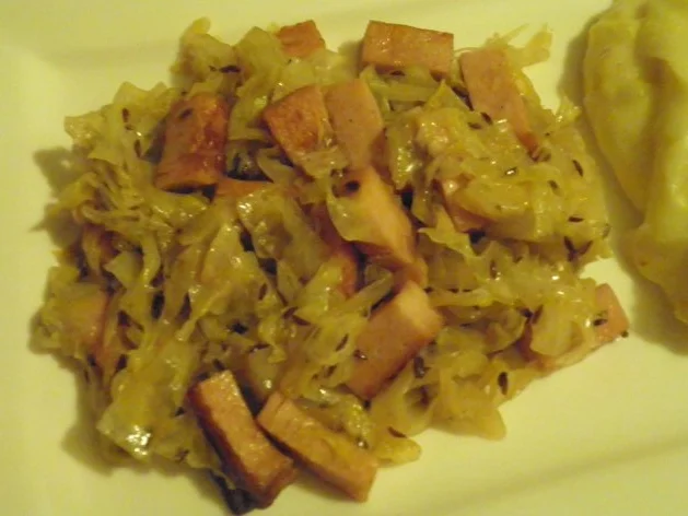 Leberkäse - Spitzkohlpfanne ... - Rezept