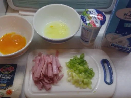 Schinken - Sahnesauce auf Rigatoni - Rezept - Bild Nr. 2