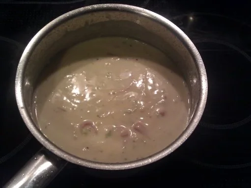 Schinken - Sahnesauce auf Rigatoni - Rezept - Bild Nr. 3