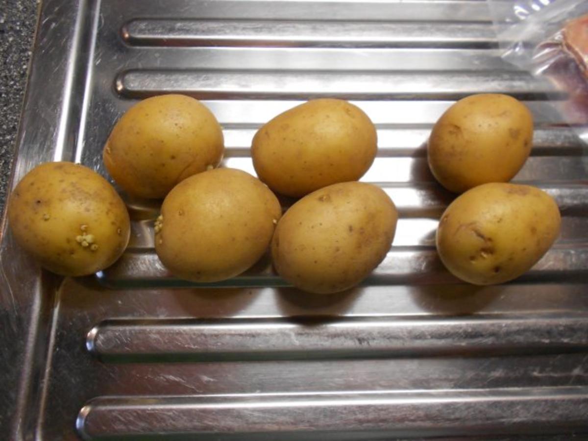 Röstkartoffeln mit Lachs und Spinat(Soße) - Rezept - Bild Nr. 2
