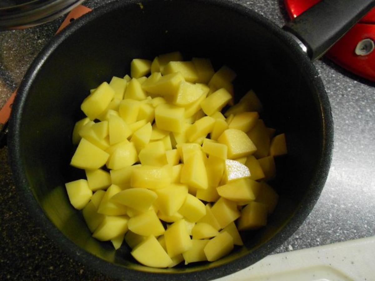 Röstkartoffeln mit Lachs und Spinat(Soße) - Rezept - Bild Nr. 3
