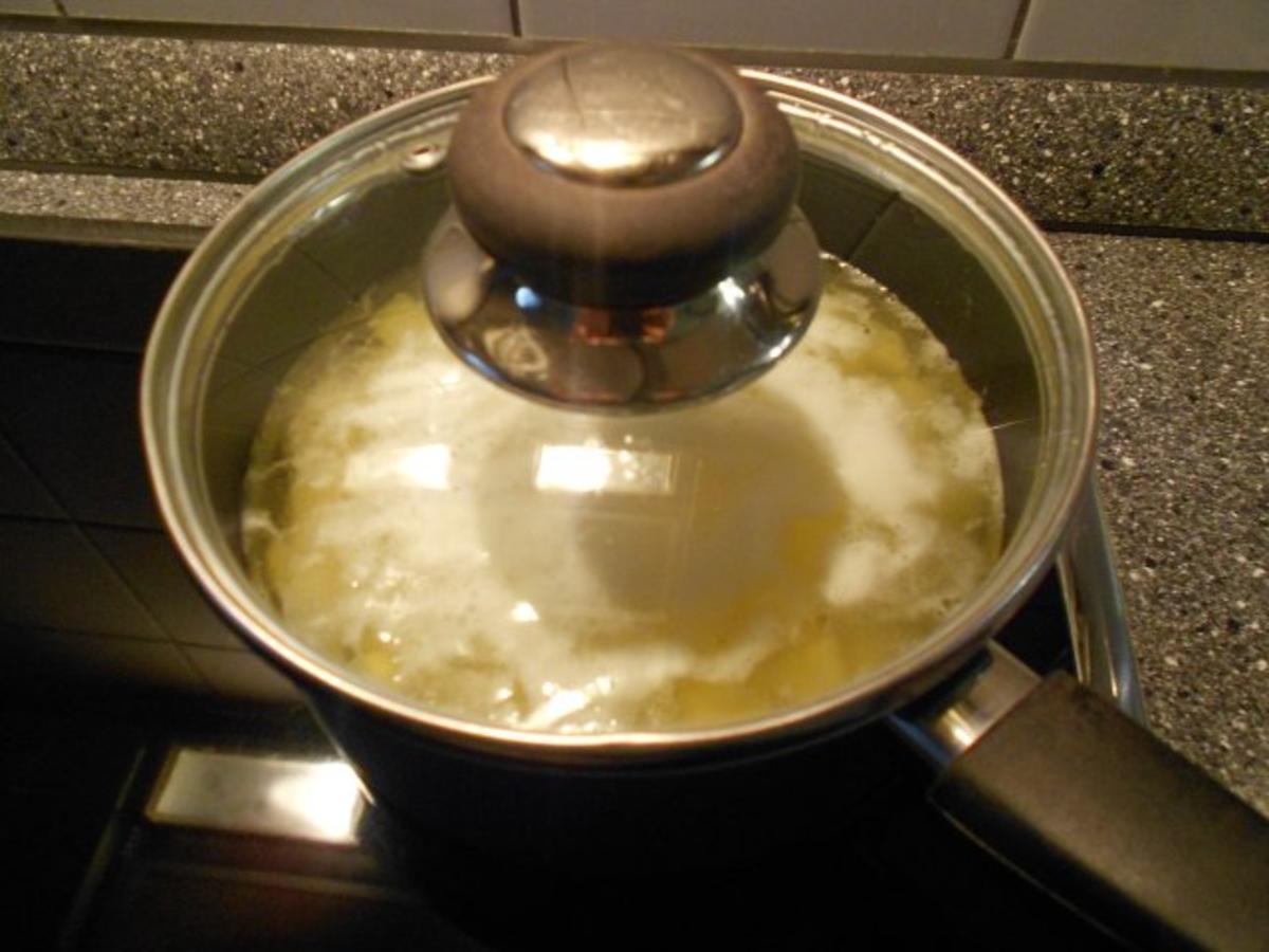 Röstkartoffeln mit Lachs und Spinat(Soße) - Rezept - Bild Nr. 4