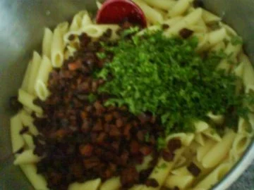 Kräuter-Schinkennudeln mit süßem Senf - Rezept - Bild Nr. 5