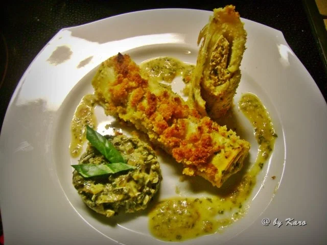 Rezept: Fisch: Thunfisch im Nudelblatt Bild Nr. 2 Fisch: Thunfisch im Nudelblatt - Rezept - Bild Nr. 2