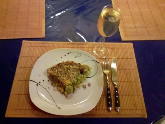 Tarte: Rosenkohltarte mit Speck und Käse - Rezept