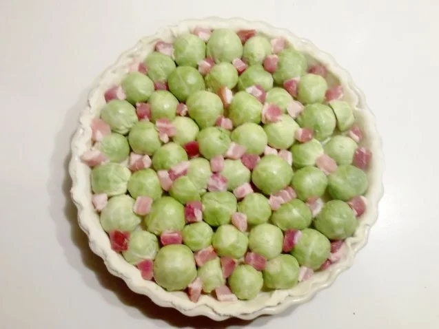 Tarte: Rosenkohltarte mit Speck und Käse - Rezept - Bild Nr. 4