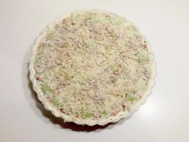 Tarte: Rosenkohltarte mit Speck und Käse - Rezept - Bild Nr. 6
