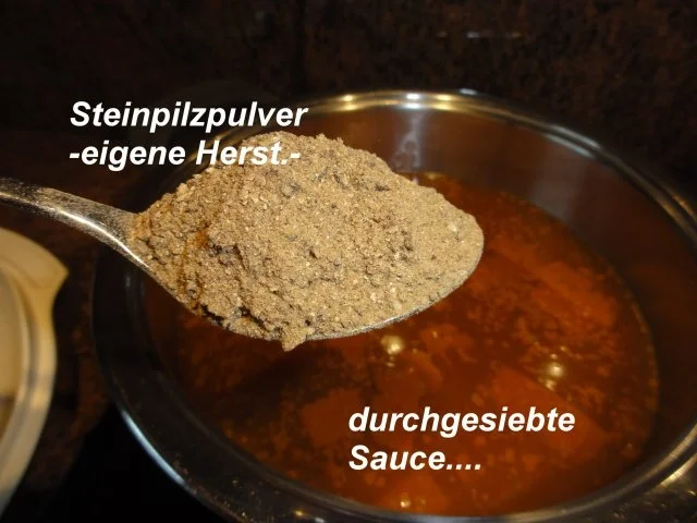 Fleisch:    NUSSSTÜCK an Steinpilzsauce - Rezept - Bild Nr. 5