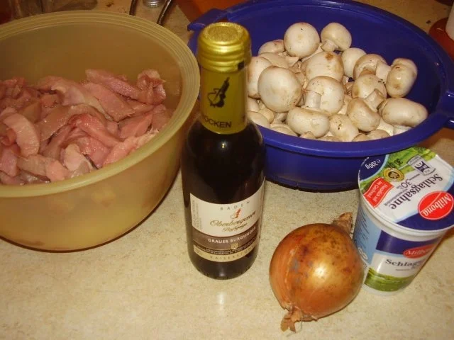 Schweinegeschnetzeltes mit Champignons - Rezept - Bild Nr. 2