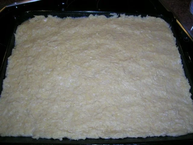 Rezept: Kartoffel-Blechkuchen mit Bacon - relativ schnell gezaubert und sehr lecker Bild Nr. 4 Kartoffel-Blechkuchen mit Bacon - relativ schnell gezaubert und sehr lecker - Rezept - Bild Nr. 4