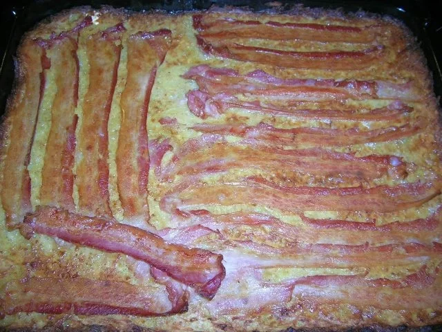Rezept: Kartoffel-Blechkuchen mit Bacon - relativ schnell gezaubert und sehr lecker Bild Nr. 2 Kartoffel-Blechkuchen mit Bacon - relativ schnell gezaubert und sehr lecker - Rezept - Bild Nr. 2